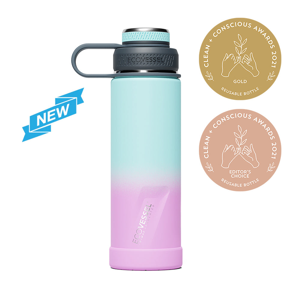 The BOULDER - TriMax Insulated Water Bottle w- Strainer - 600ml