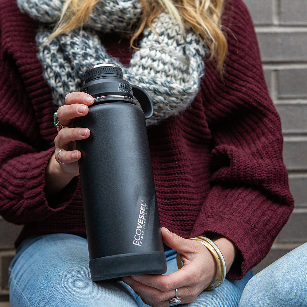 The BOULDER - TriMax Insulated Water Bottle w- Strainer - 946ml