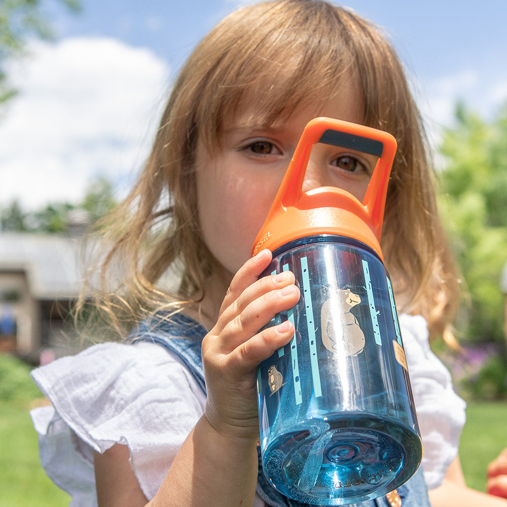 The SPLASH - BPA Free Kids Water Bottle w- Straw - 355ml