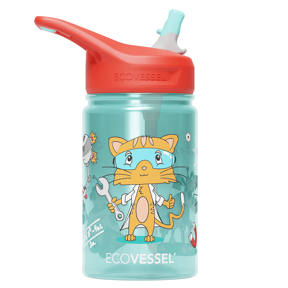 The SPLASH - BPA Free Kids Water Bottle w- Straw - 355ml