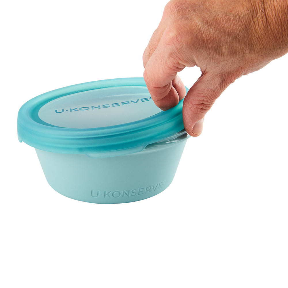 Bounce Box 100% Silicone Round Food Storage Container 591ml/20oz