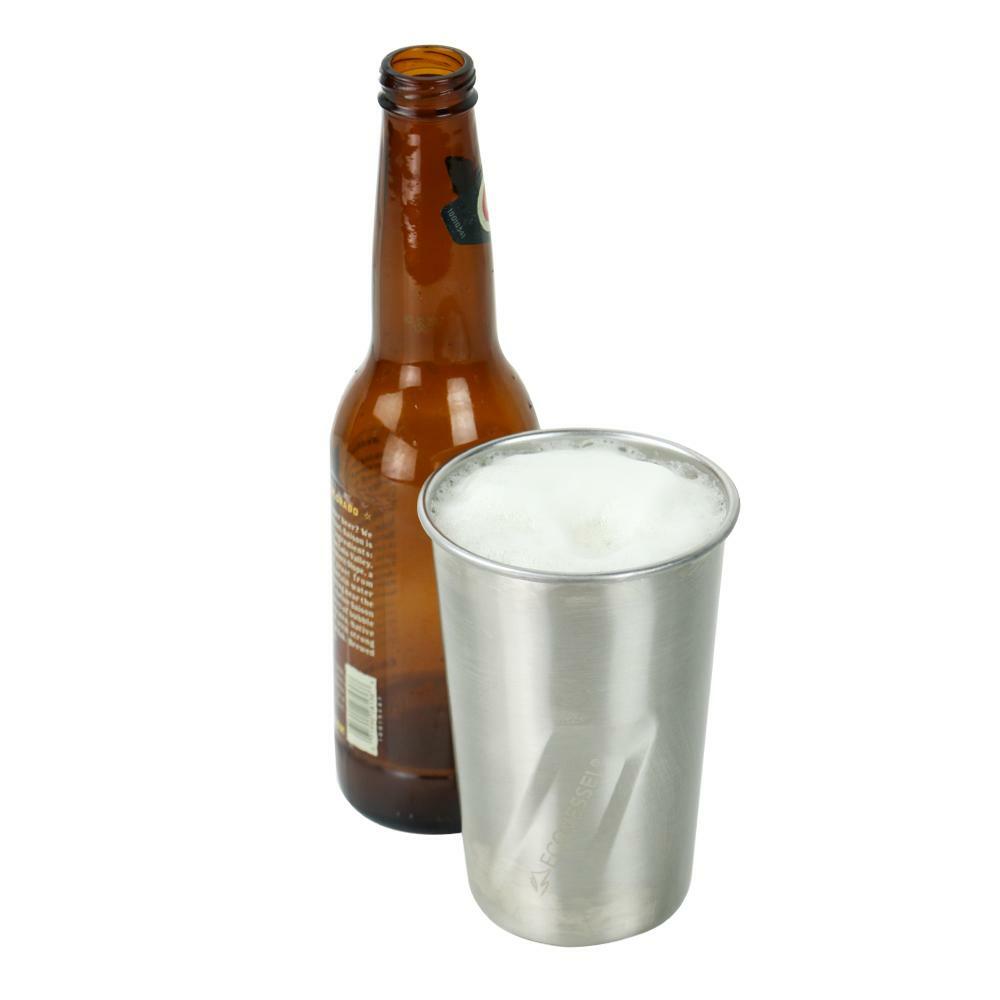 The STOUT - Stainless Steel Pint Glass - 473ml