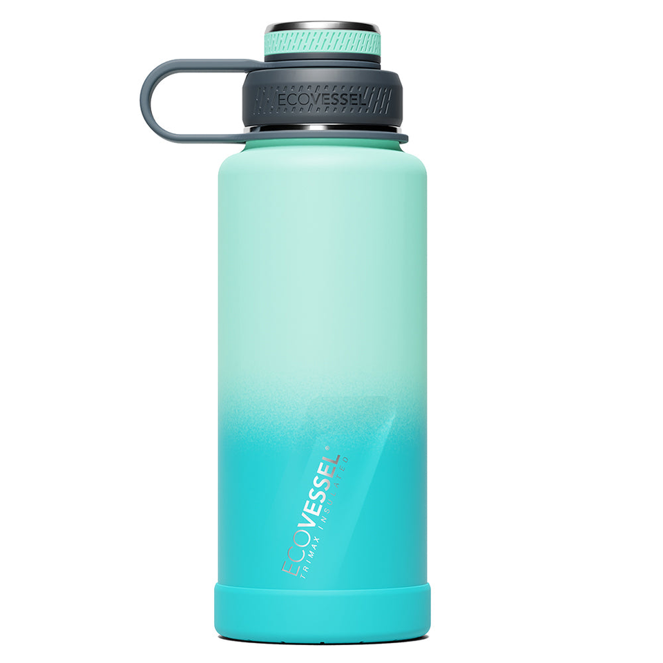 The BOULDER - TriMax Insulated Water Bottle w- Strainer - 946ml - Minted Palm