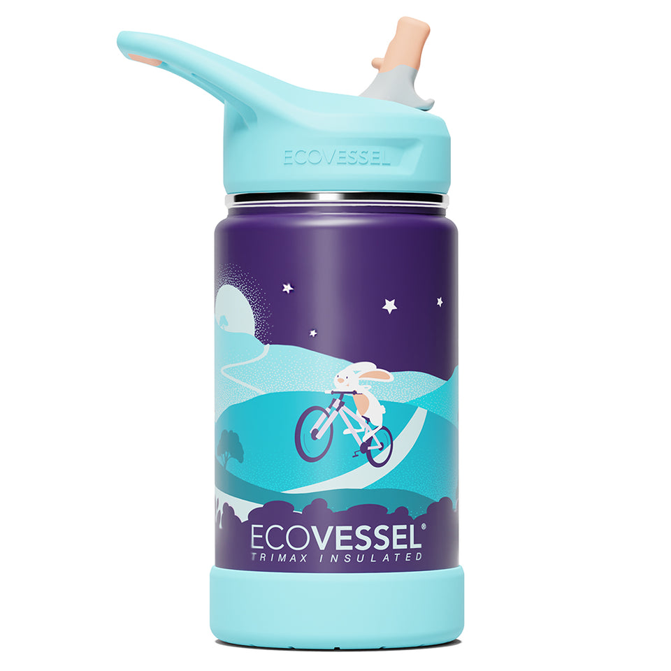 The FROST - TriMax Insulated Kids Water Bottle w- Straw - 355ml - Bunny Hop