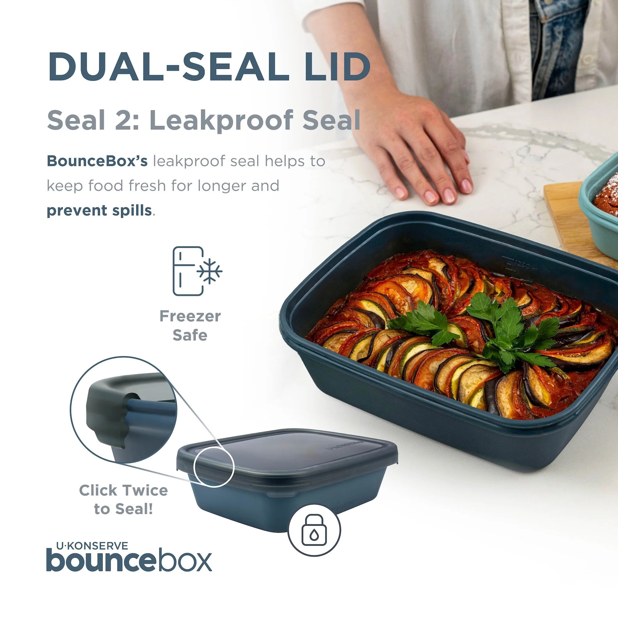 Bounce Box Rectangle Nesting Duo Containers