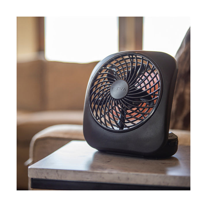 Treva 5 Inch Battery Powered Folding Desk Fan - 2 Pack