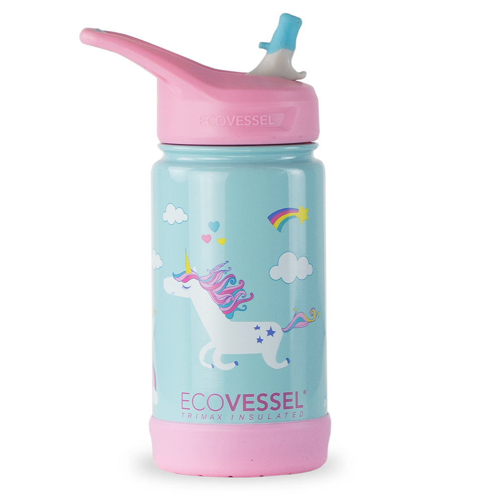 The FROST - TriMax Insulated Kids Water Bottle w- Straw - 355ml