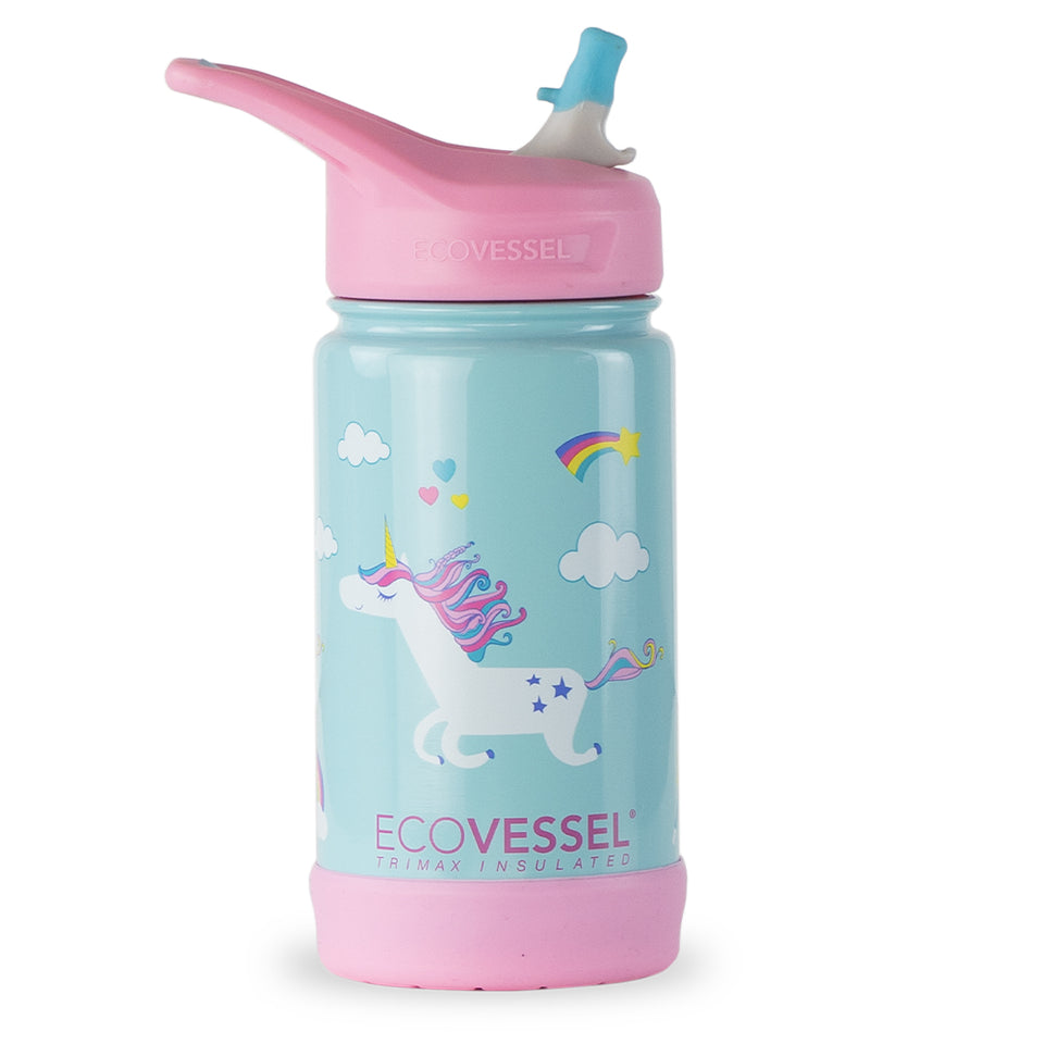 The FROST - TriMax Insulated Kids Water Bottle w- Straw - 355ml