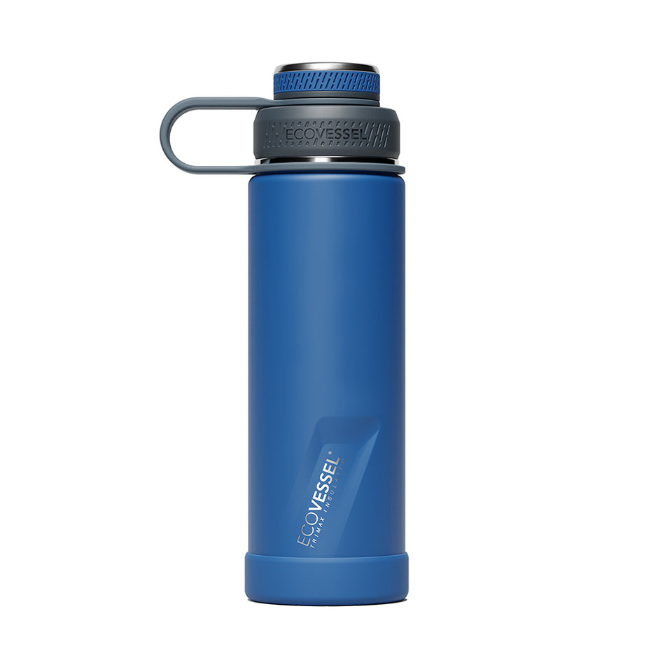 The BOULDER - TriMax Insulated Water Bottle w- Strainer - 600ml - Nightfall Navy