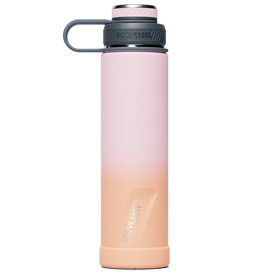 The BOULDER - TriMax Insulated Water Bottle w- Strainer - 700ml - Coral Sands