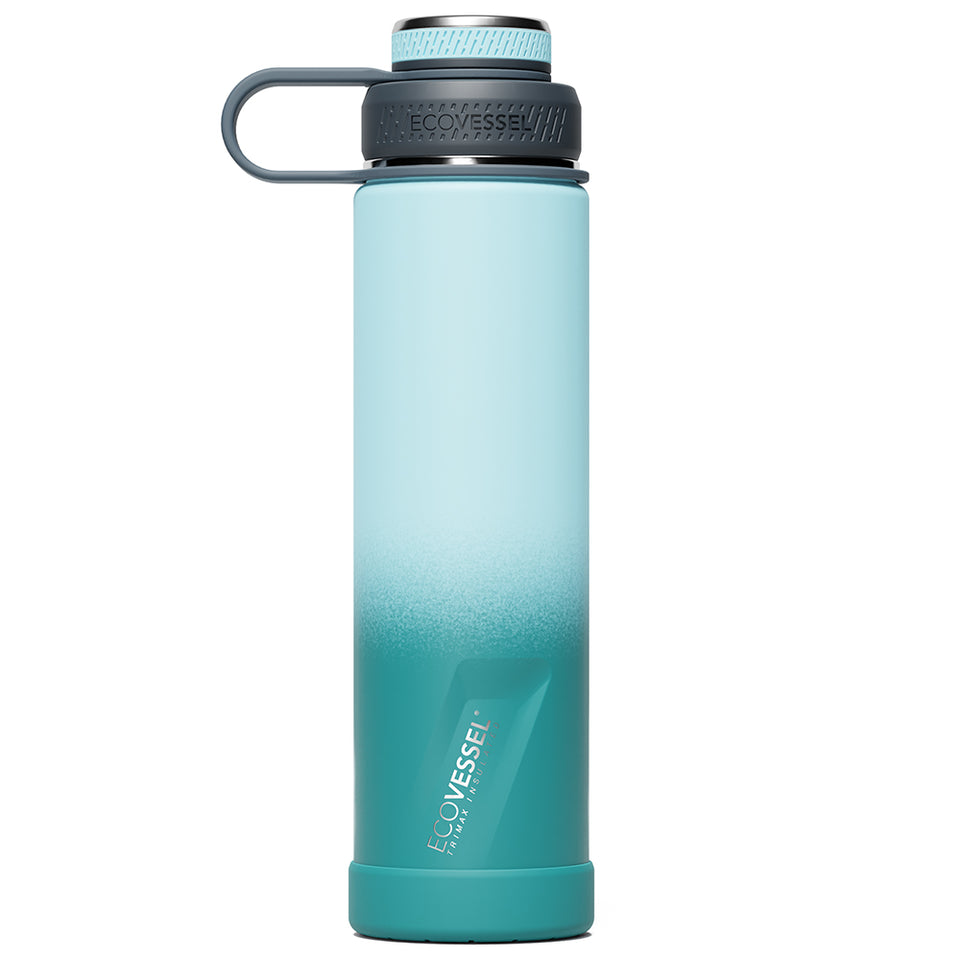 The BOULDER - TriMax Insulated Water Bottle w- Strainer - 700ml - Forest Horizon