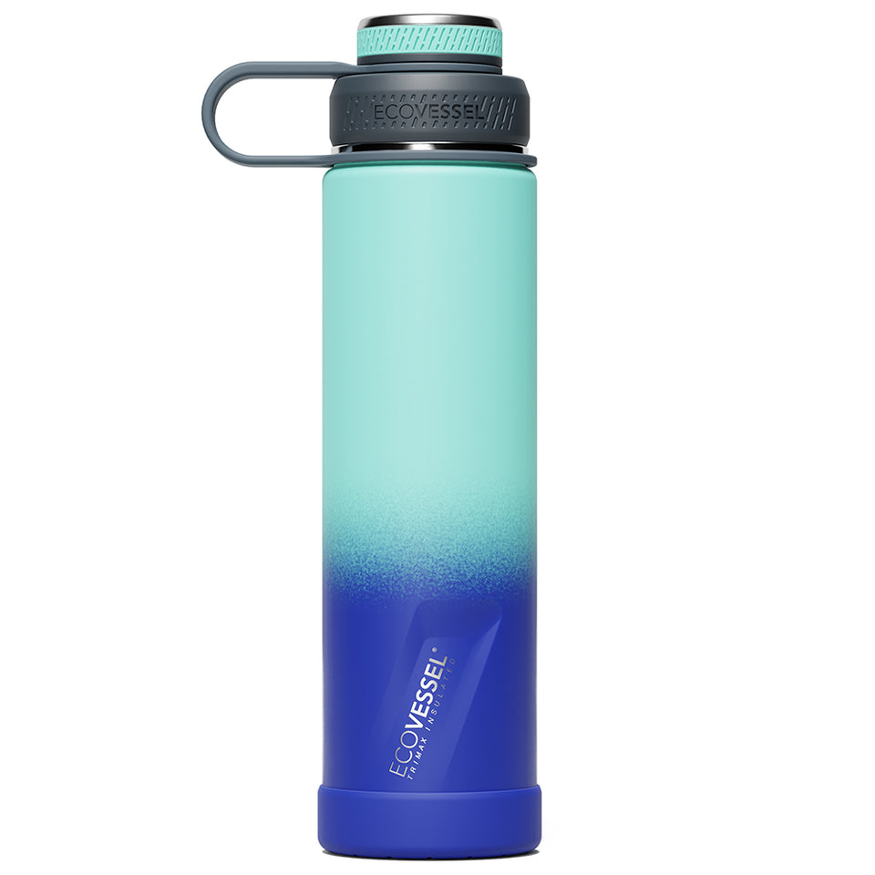 The BOULDER - TriMax Insulated Water Bottle w- Strainer - 700ml - Galactic Ocean
