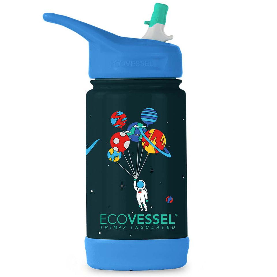 The FROST - TriMax Insulated Kids Water Bottle w- Straw - 355ml - Outer Space