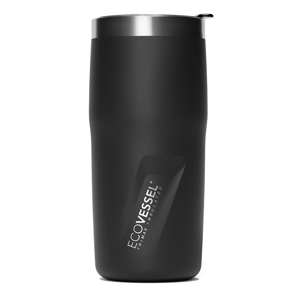 The METRO - Vacuum Insulated Stainless Steel Coffee Tumbler - 473ml - Black Shadow