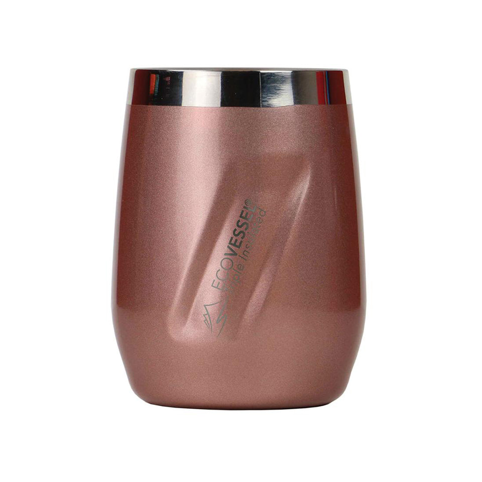 The PORT - Insulated Stainless Steel Wine & Whiskey Tumbler - 296ml - Rose Gold