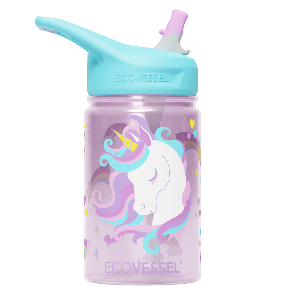 The SPLASH - BPA Free Kids Water Bottle w- Straw - 355ml