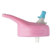 Adult & Kids Straw Lids - Pink with Blue Spout