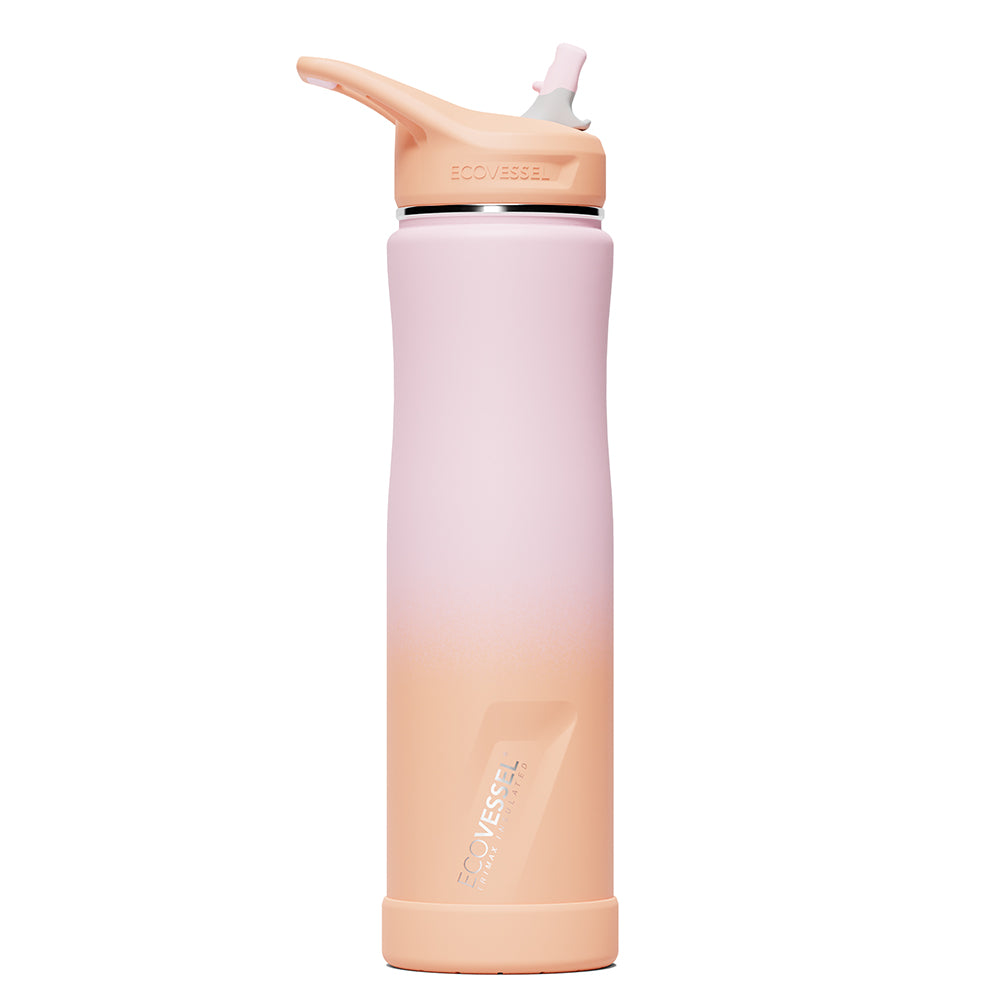 The SUMMIT - TriMax Insulated Water Bottle w- Straw - 700ml - Coral Sands