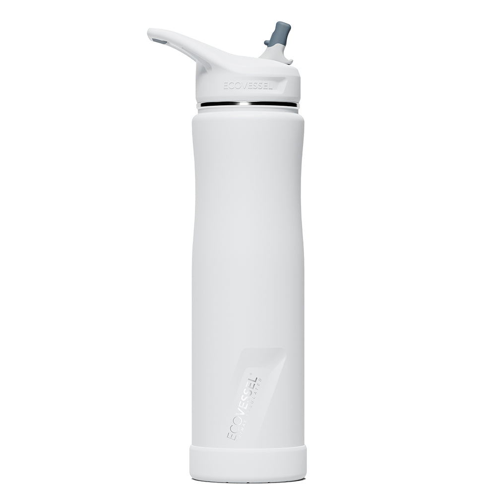 The SUMMIT - TriMax Insulated Water Bottle w- Straw - 700ml - White Out