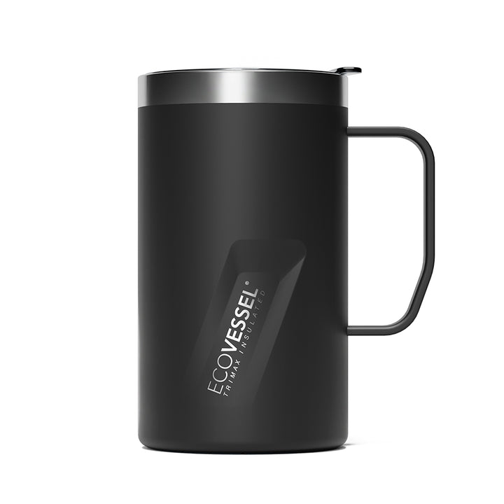 The TRANSIT - TriMax Insulated Coffee Mug with Slider Lid - 473ml - Black Shadow